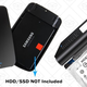 Inateck 2.5" Hard Drive Enclosure, $11 with code B5TIRQDE | Inateck Hard Drive USB Cable, $7 with code S7TSVU7P